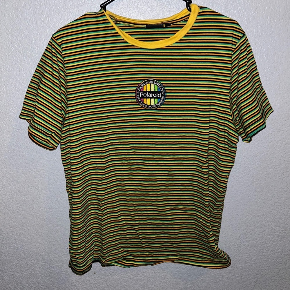 Polaroid Men's Multicolor Striped Tee